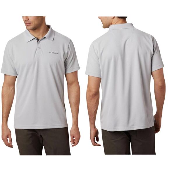 Columbia Other - Columbia Omni-Wick Gray Short Sleeve Polo Shirt Top Size Medium Like New